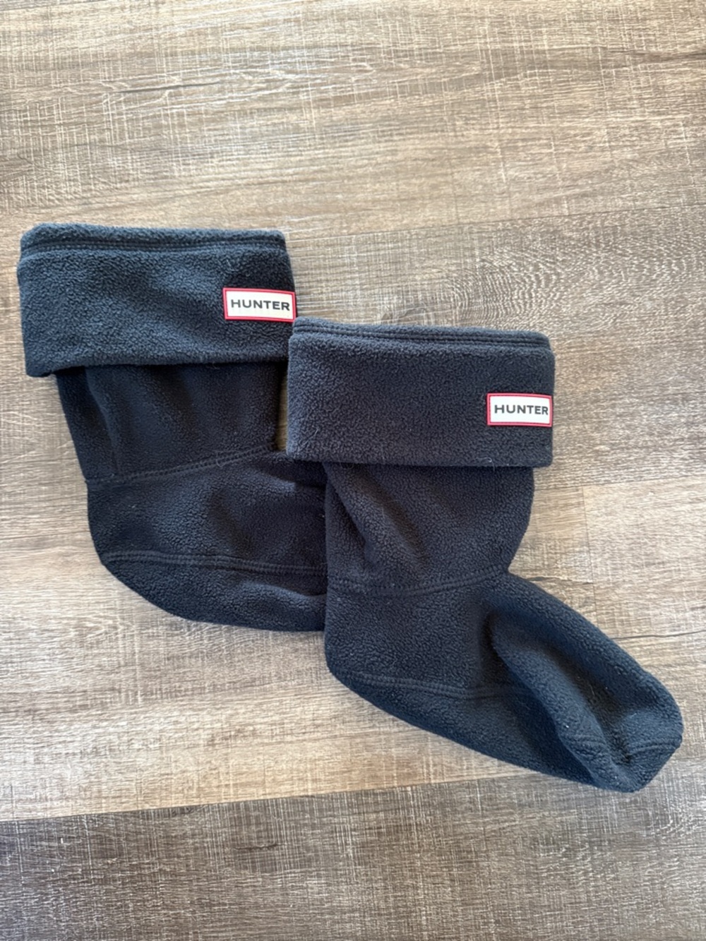 Hunter Women's Black Fleece Boot Socks (Medium)